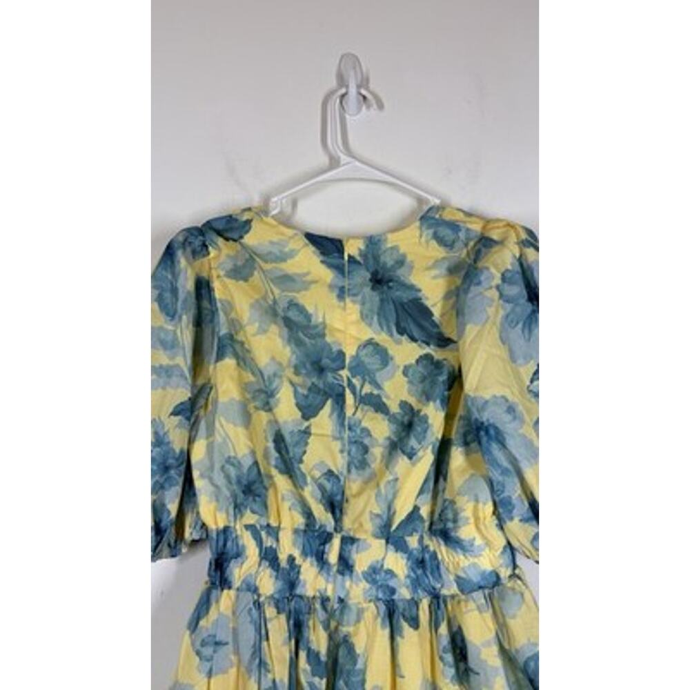 NWT BILLY J Erin Mini Dress in Yellow Blue Floral Size AUS 10 Or US 6 - Picture 5 of 9